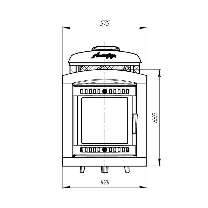 Банная печь ПроМеталл "Атмосфера L" в комбинированной облицовке "Жадеит наборный" до 24 м³