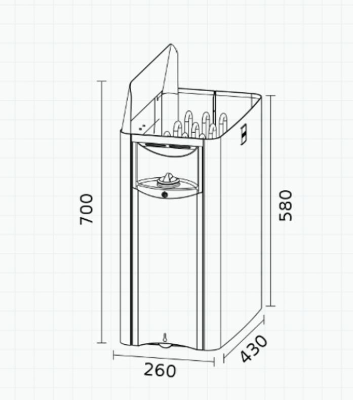 Электрическая печь Harvia The Wall SW60